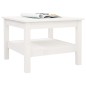vidaXL Couchtisch Weiß 55x55x40 cm Massivholz Kiefer vidaXL Couchtisch Weiß 55x55x40 cm Massivholz Kiefer