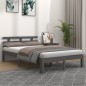 vidaXL Massivholzbett Grau 150x200 cm vidaXL Massivholzbett Grau 150x200 cm