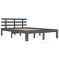 vidaXL Massivholzbett Grau 150x200 cm vidaXL Massivholzbett Grau 150x200 cm