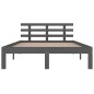 vidaXL Massivholzbett Grau 150x200 cm vidaXL Massivholzbett Grau 150x200 cm