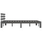 vidaXL Massivholzbett Grau 150x200 cm vidaXL Massivholzbett Grau 150x200 cm