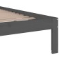 vidaXL Massivholzbett Grau 150x200 cm vidaXL Massivholzbett Grau 150x200 cm
