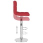 Barhocker 2 Stk. Weinrot Stoff Barhocker 2 Stk. Weinrot Stoff