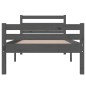vidaXL Massivholzbett Grau 75x190 cm vidaXL Massivholzbett Grau 75x190 cm