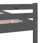 vidaXL Massivholzbett Grau 75x190 cm vidaXL Massivholzbett Grau 75x190 cm