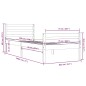 vidaXL Massivholzbett Grau 75x190 cm vidaXL Massivholzbett Grau 75x190 cm