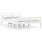 vidaXL Massivholzbett Weiß 140x190 cm vidaXL Massivholzbett Weiß 140x190 cm