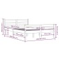 vidaXL Massivholzbett Weiß 140x190 cm vidaXL Massivholzbett Weiß 140x190 cm
