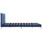 Bettgestell Blau Stoff 140 x 200 cm Bettgestell Blau Stoff 140 x 200 cm