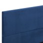 Bettgestell Blau Stoff 140 x 200 cm Bettgestell Blau Stoff 140 x 200 cm