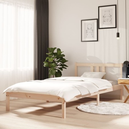 vidaXL Massivholzbett 100x200 cm