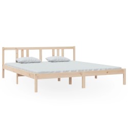 vidaXL Massivholzbett 180x200 cm