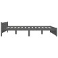 vidaXL Massivholzbett Grau 140x190 cm vidaXL Massivholzbett Grau 140x190 cm