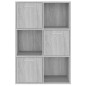 vidaXL Lagerschrank Grau Sonoma 60x29,5x90 cm vidaXL Lagerschrank Grau Sonoma 60x29,5x90 cm