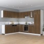 vidaXL Kühlumbauschrank Braun Eichen-Optik 60x57x207 cm Holzwerkstoff vidaXL Kühlumbauschrank Braun Eichen-Optik 60x57x207 cm Holzwerkstoff
