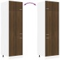vidaXL Kühlumbauschrank Braun Eichen-Optik 60x57x207 cm Holzwerkstoff vidaXL Kühlumbauschrank Braun Eichen-Optik 60x57x207 cm Holzwerkstoff