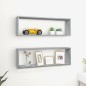 vidaXL Wandregale 2 Stk. Grau Sonoma 80x15x26,5 cm Holzwerkstoff vidaXL Wandregale 2 Stk. Grau Sonoma 80x15x26,5 cm Holzwerkstoff