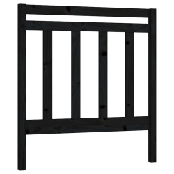 vidaXL Kopfteil Schwarz 81x4x100 cm Massivholz Kiefer