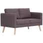 vidaXL 2-Sitzer-Sofa Stoff Taupe vidaXL 2-Sitzer-Sofa Stoff Taupe