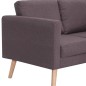 vidaXL 2-Sitzer-Sofa Stoff Taupe vidaXL 2-Sitzer-Sofa Stoff Taupe