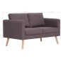 vidaXL 2-Sitzer-Sofa Stoff Taupe vidaXL 2-Sitzer-Sofa Stoff Taupe