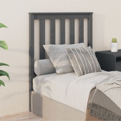 vidaXL Kopfteil Grau 81x6x101 cm Massivholz Kiefer