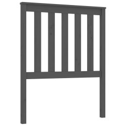 vidaXL Kopfteil Grau 81x6x101 cm Massivholz Kiefer