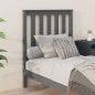 vidaXL Kopfteil Grau 81x6x101 cm Massivholz Kiefer