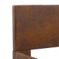 Bettgestell Braun Kunstleder 100x200 cm Bettgestell Braun Kunstleder 100x200 cm