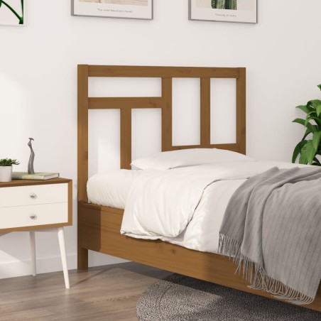 vidaXL Bett-Kopfteil Honigbraun 105,5x4x100 cm Massivholz Kiefer