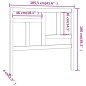 vidaXL Bett-Kopfteil Honigbraun 105,5x4x100 cm Massivholz Kiefer