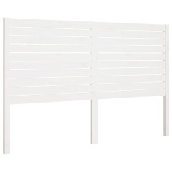 vidaXL Kopfteil Weiß 206x4x100 cm Massivholz Kiefer