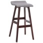 Barhocker Hellgrau Stoff Barhocker Hellgrau Stoff