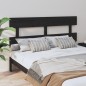 vidaXL Kopfteil Schwarz 154x3x81 cm Massivholz Kiefer