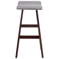 Barhocker Hellgrau Stoff