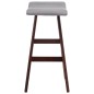 Barhocker Hellgrau Stoff Barhocker Hellgrau Stoff