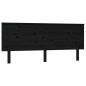 vidaXL Kopfteil Schwarz 184x6x82,5 cm Massivholz Kiefer