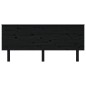 vidaXL Kopfteil Schwarz 184x6x82,5 cm Massivholz Kiefer