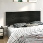 vidaXL Kopfteil Schwarz 184x6x82,5 cm Massivholz Kiefer