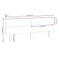vidaXL Kopfteil Schwarz 184x6x82,5 cm Massivholz Kiefer