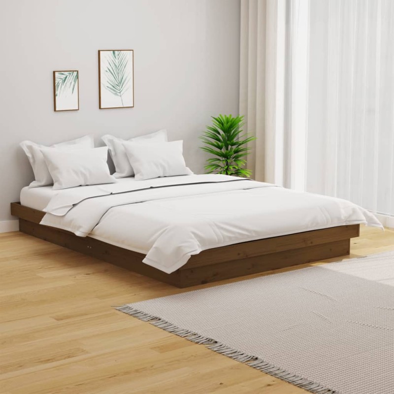 vidaXL Massivholzbett Honigbraun 120x190 cm vidaXL Massivholzbett Honigbraun 120x190 cm