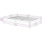 vidaXL Massivholzbett Honigbraun 120x190 cm vidaXL Massivholzbett Honigbraun 120x190 cm