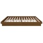 vidaXL Massivholzbett Honigbraun 135x190 cm vidaXL Massivholzbett Honigbraun 135x190 cm