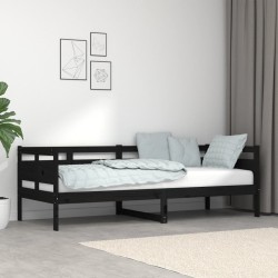 vidaXL Tagesbett Schwarz Massivholz Kiefer 80x200 cm