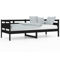 vidaXL Tagesbett Schwarz Massivholz Kiefer 80x200 cm