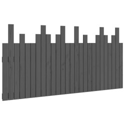 vidaXL Wand-Kopfteil Grau 166x3x80 cm Massivholz Kiefer