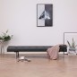 vidaXL Schlafsofa mit zwei Kissen Dunkelgrau Polyester vidaXL Schlafsofa mit zwei Kissen Dunkelgrau Polyester