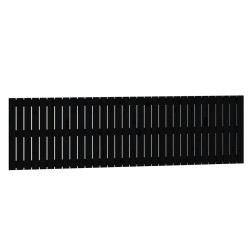 vidaXL Wand-Kopfteil Schwarz 204x3x60 cm Massivholz Kiefer