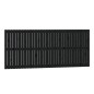 vidaXL Wand-Kopfteil Schwarz 204x3x90 cm Massivholz Kiefer