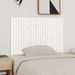 vidaXL Wand-Kopfteil Weiß 140x3x90 cm Massivholz Kiefer
